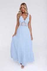 Pretty In Daylight Maxi Dress Blue