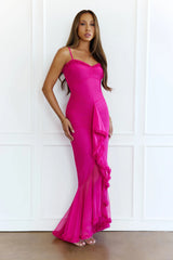 The VIP Vibe Maxi Dress Fuchsia