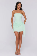 Island Horizon Strapless Mini Dress Mint