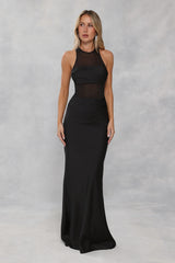Captivating Smile Maxi Dress Black