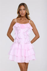 Softly Poised Mini Dress Pink