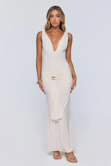 Late Checkout Maxi Dress Cream