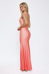 Saffron Horizon Maxi Dress Peach