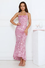 Soft Serenade Halter Maxi Dress Lilac