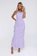 Star Effect Maxi Dress Lavender