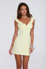 Secret Affection Mini Dress Yellow