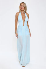 Adrianna Maxi Dress Aqua