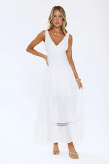 Softly Sunlit Maxi Dress White