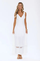 Softly Sunlit Maxi Dress White