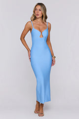 Sunkissed Isle Bandage Maxi Dress Blue