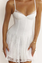Choose Pretty Mini Dress White