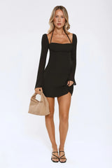 Trendiest Girl Mini Dress Black