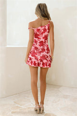Garden Glowspell Off Shoulder Mini Dress Pink