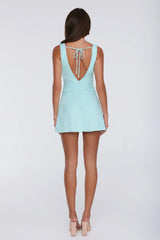 Cool Intent Mini Dress Aqua