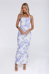 It Girl Moves Halter Maxi Dress White