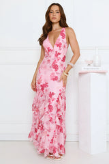 Sip And Sparkle Maxi Dress Pink