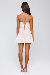 Starry Meadow Strapless Mini Dress Floral