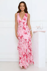 Sip And Sparkle Maxi Dress Pink