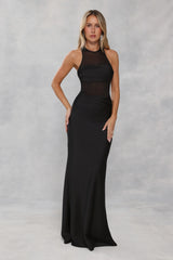 Captivating Smile Maxi Dress Black