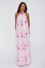 Radiant Queen Halter Maxi Dress Lilac