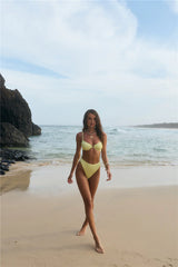 Island Aura Swim Top Yellow