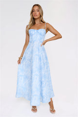 She Wore It Best Maxi Dress Blue
