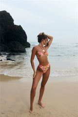 Island Aura Swim Top Hibiscus Haze