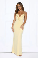 Paradise Luxury Maxi Dress Yellow