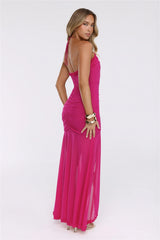 Goddess Of The Isles Halter Maxi Dress