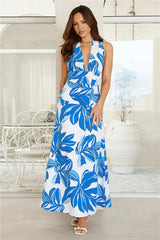After Dark Aura Maxi Dress Blue