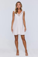Sea Mist Mini Dress White